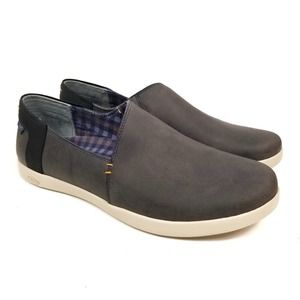 Chaco Women's Ionia Gray Leather Slip Ons Sneaker… - image 1